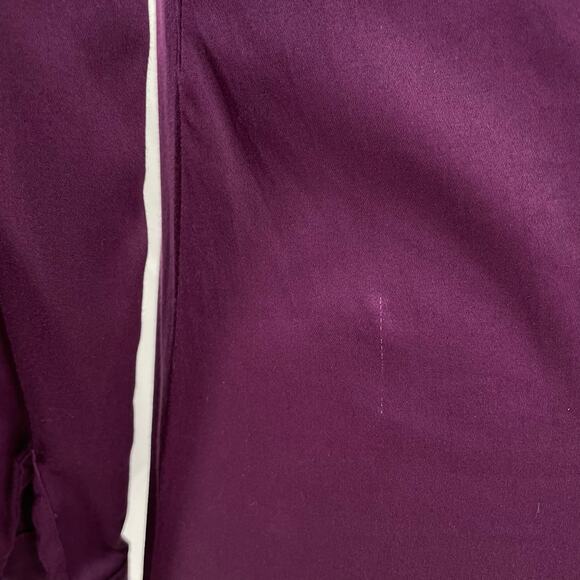 Plum Purple Button Down Blouse Shirt Long Sleeve Fall Jewel Tone Apt 9 Size S - Picture 7 of 10